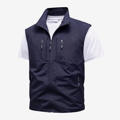Gilet de trekking ultra-léger en nylon robuste