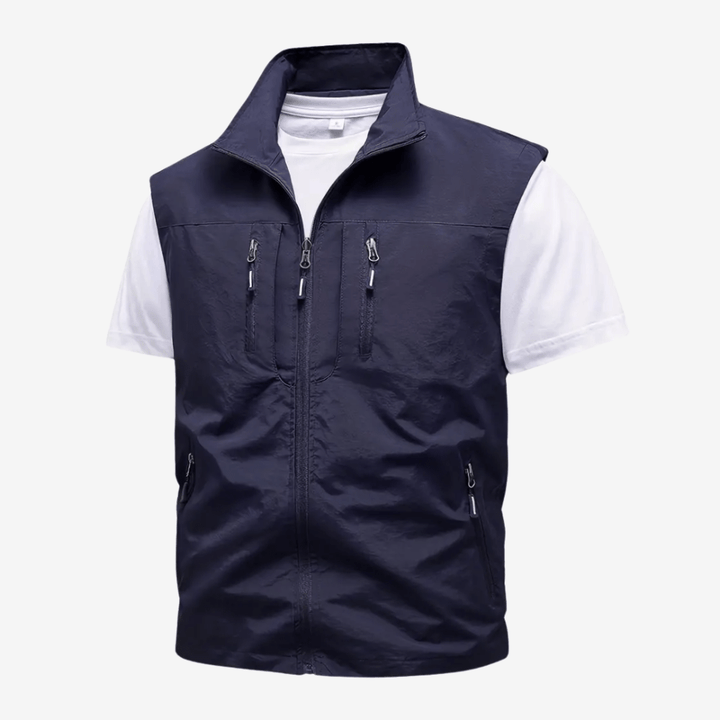 Gilet de trekking ultra-léger en nylon robuste - vue 2