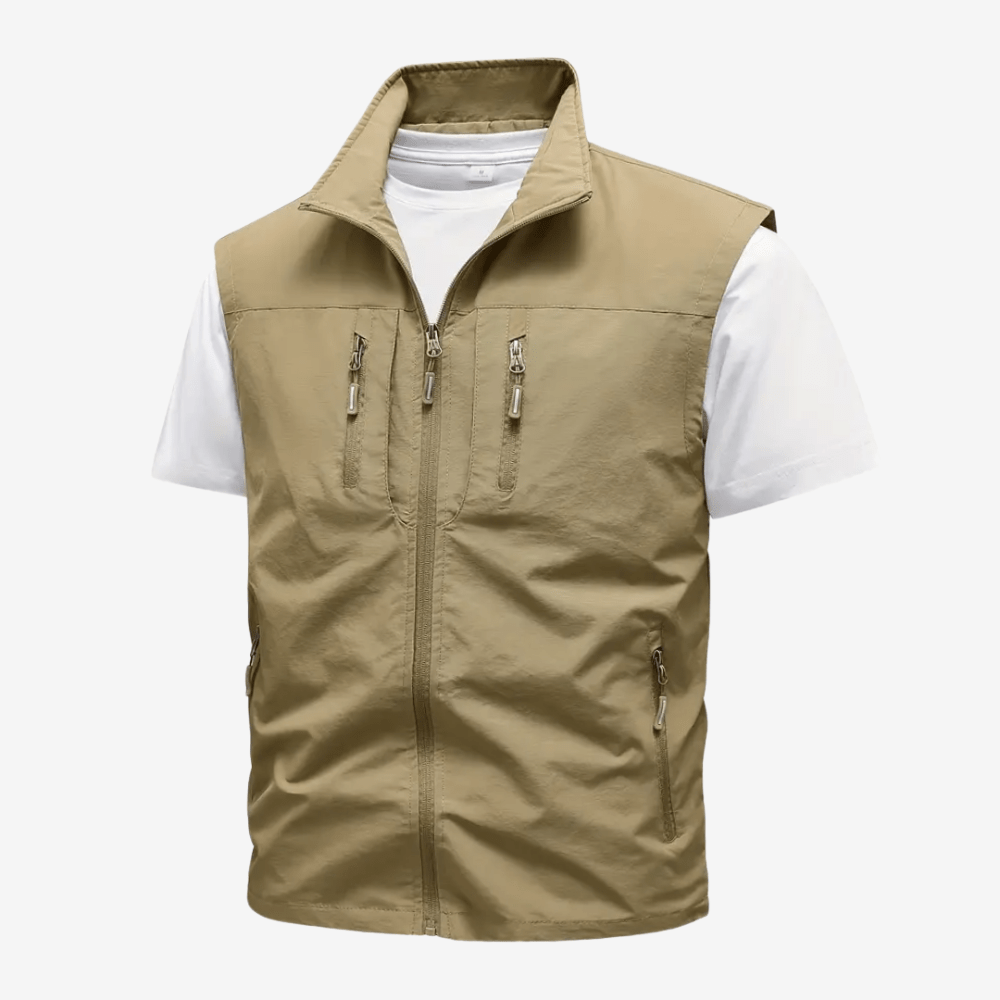 Gilet de trekking ultra-léger en nylon robuste