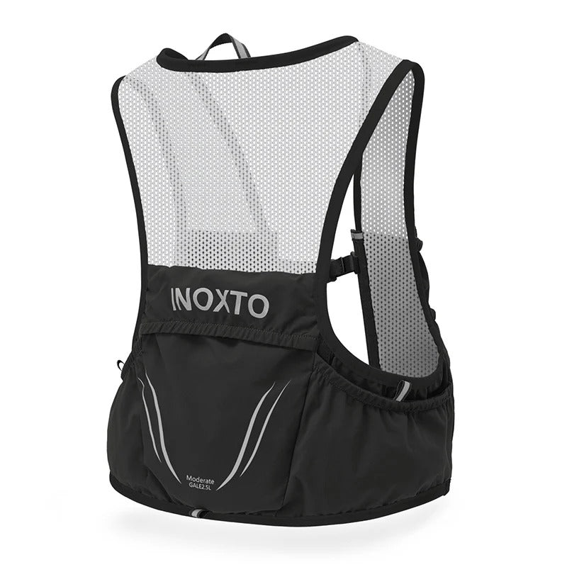 Gilet de trail léger avec 2 bouteilles d'eau flexibles - luxestyle