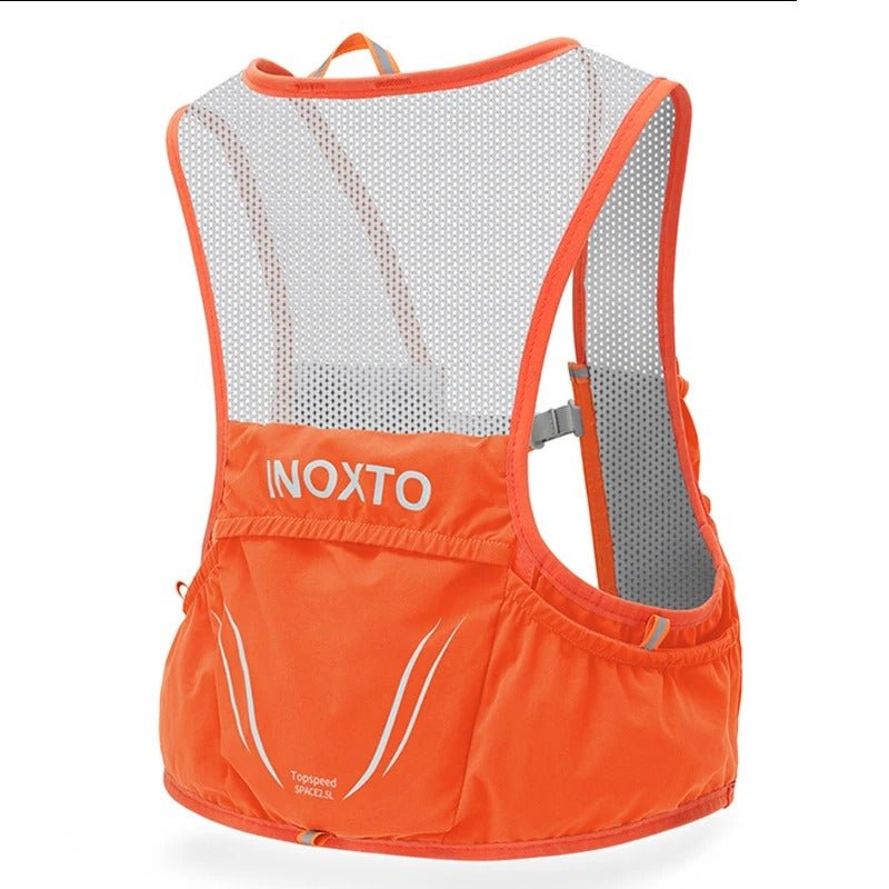 Gilet de trail léger avec 2 bouteilles d'eau flexibles