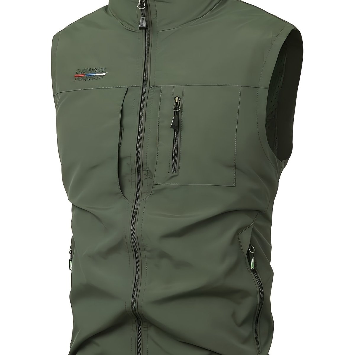 Gilet décontracté poches multiples homme