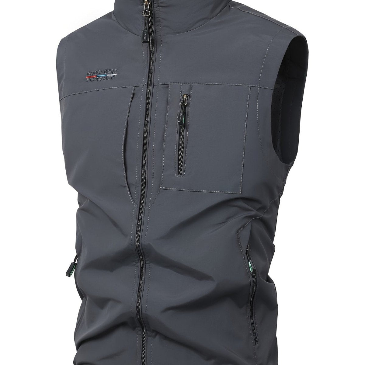 Gilet décontracté poches multiples homme