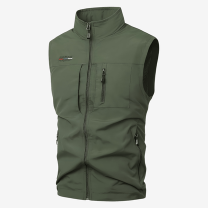 Gilet décontracté poches multiples homme - luxestyle