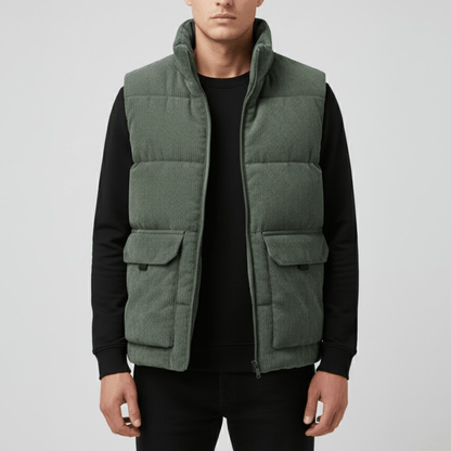 Gilet douillet isolé pour homme hiver