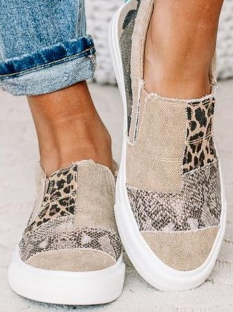 Chaussures Femme Décontractées Animalier Tendance - PanierRoyale