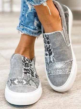 Chaussures Femme Décontractées Animalier Tendance