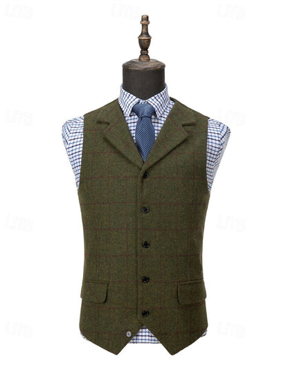 Gilet À Carreaux Pour Homme | Sans Manches