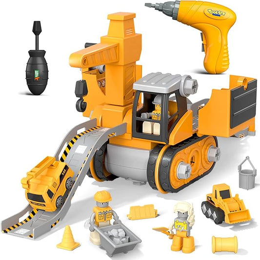 Camion de Chantier Jouet Enfant avec Figurines et Equipements - PanierRoyale