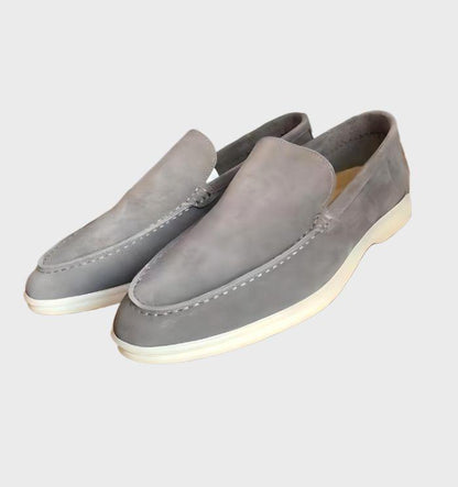 Mocassins Homme Cuir Italien Brun Classique