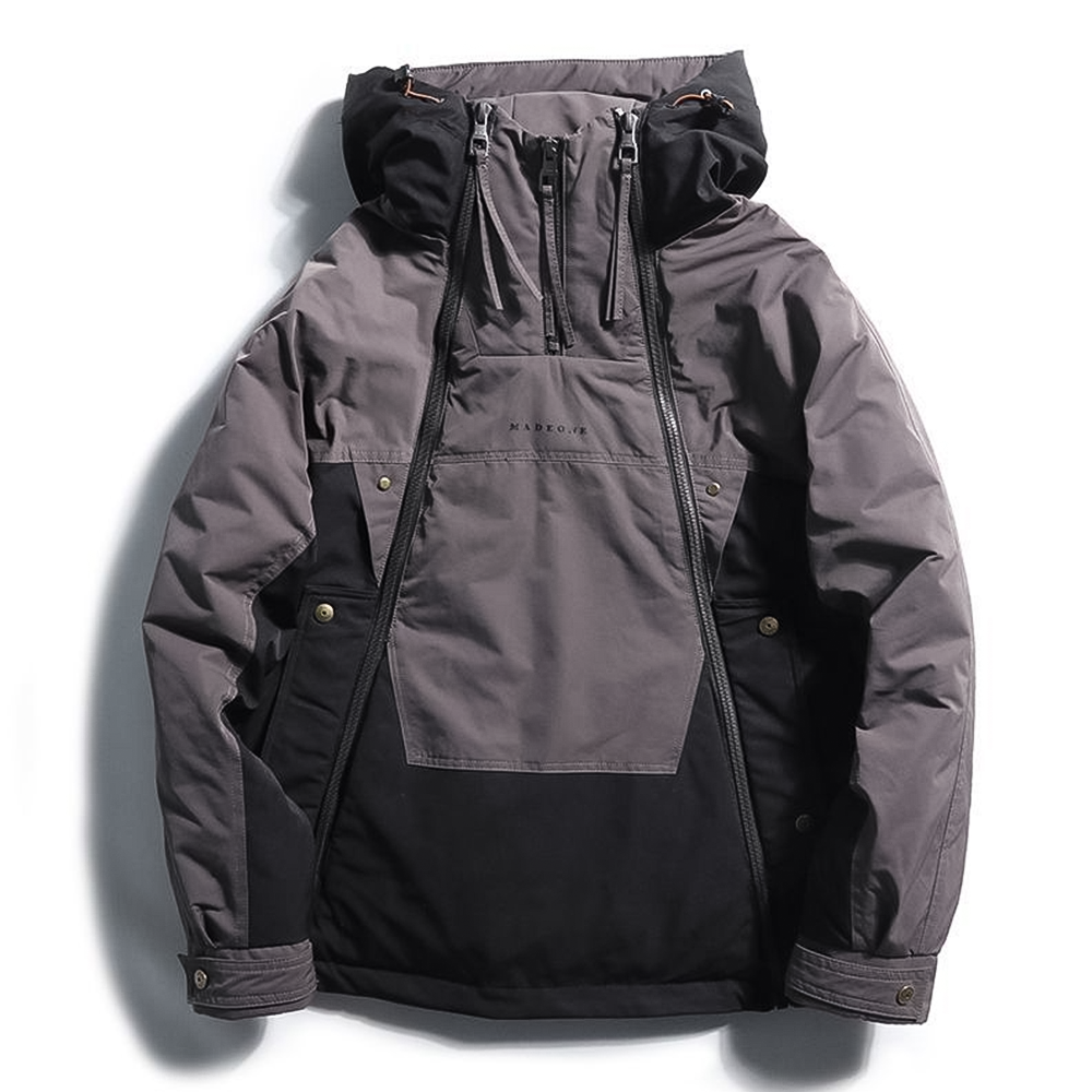 Parka Hiver Homme avec Capuche Amovible et Doublure Chaude