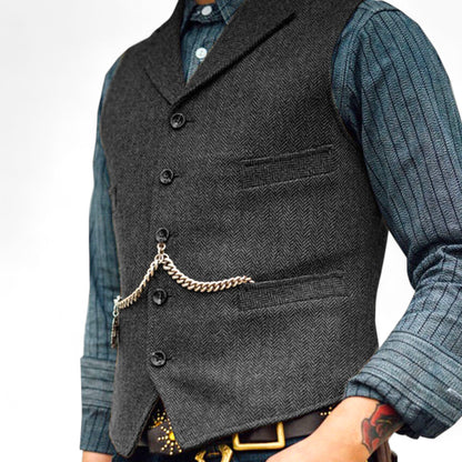 Gilet Classique Femme Élégant avec Poches