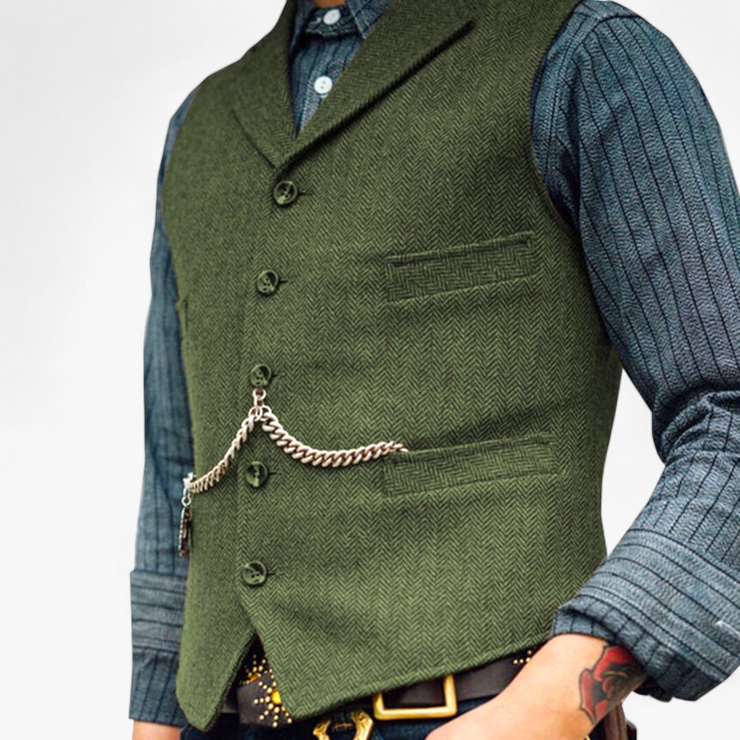 Gilet Classique Femme Élégant avec Poches