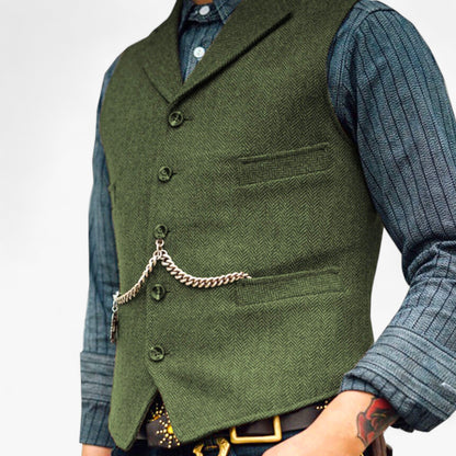 Gilet Classique Femme Élégant avec Poches