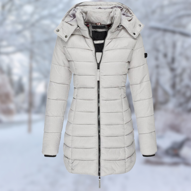 Manteau Femme Mi-Long Élégant avec Boutons pour Hiver