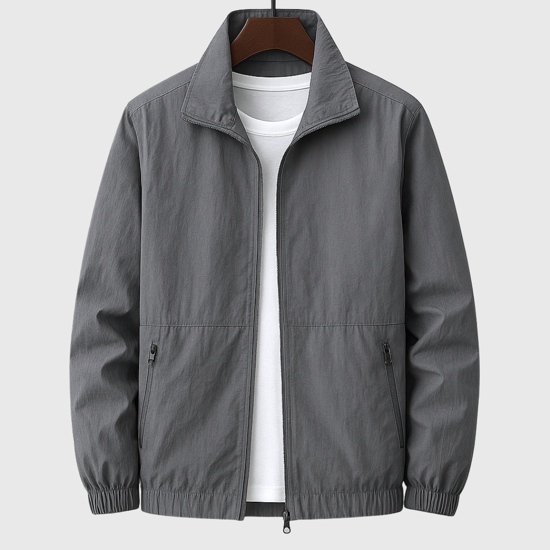 Veste Homme Décontractée Col Montant pour Printemps