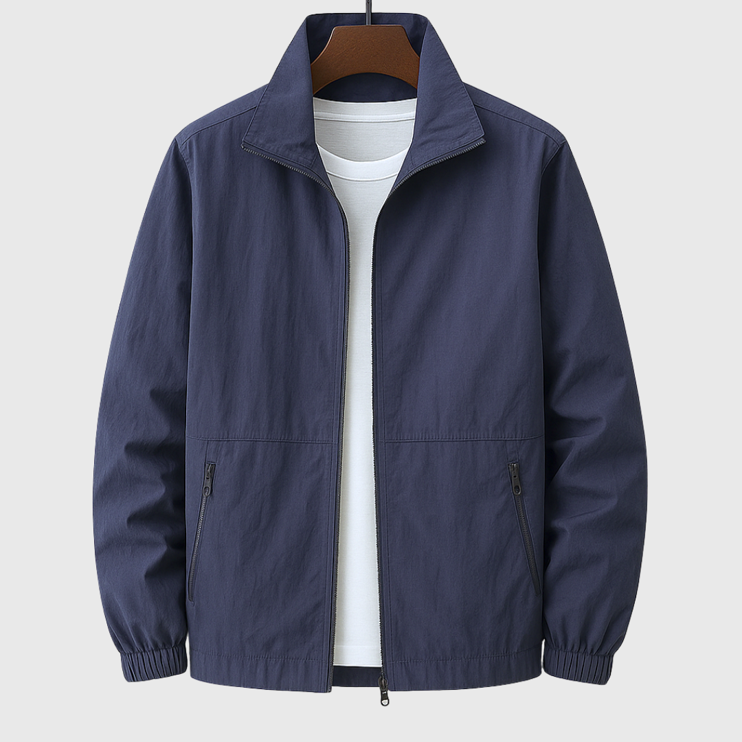 Veste Homme Décontractée Col Montant pour Printemps