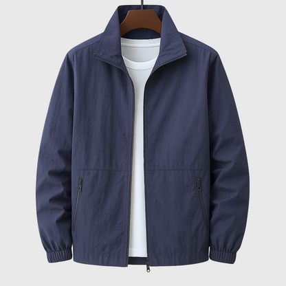 Veste Homme Décontractée Col Montant pour Printemps