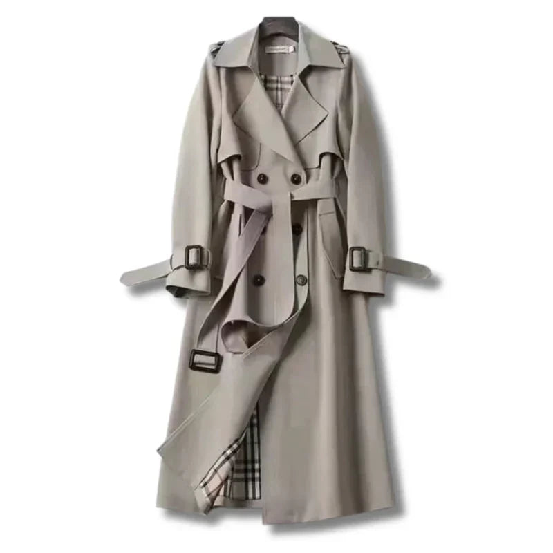 Trenchcoat Femme Classique Hiver avec Ceinture