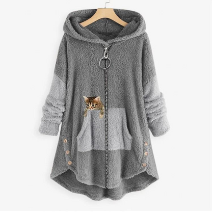 Manteau Hiver Épais et Chaud avec Capuche et Manches Longues - PanierRoyale