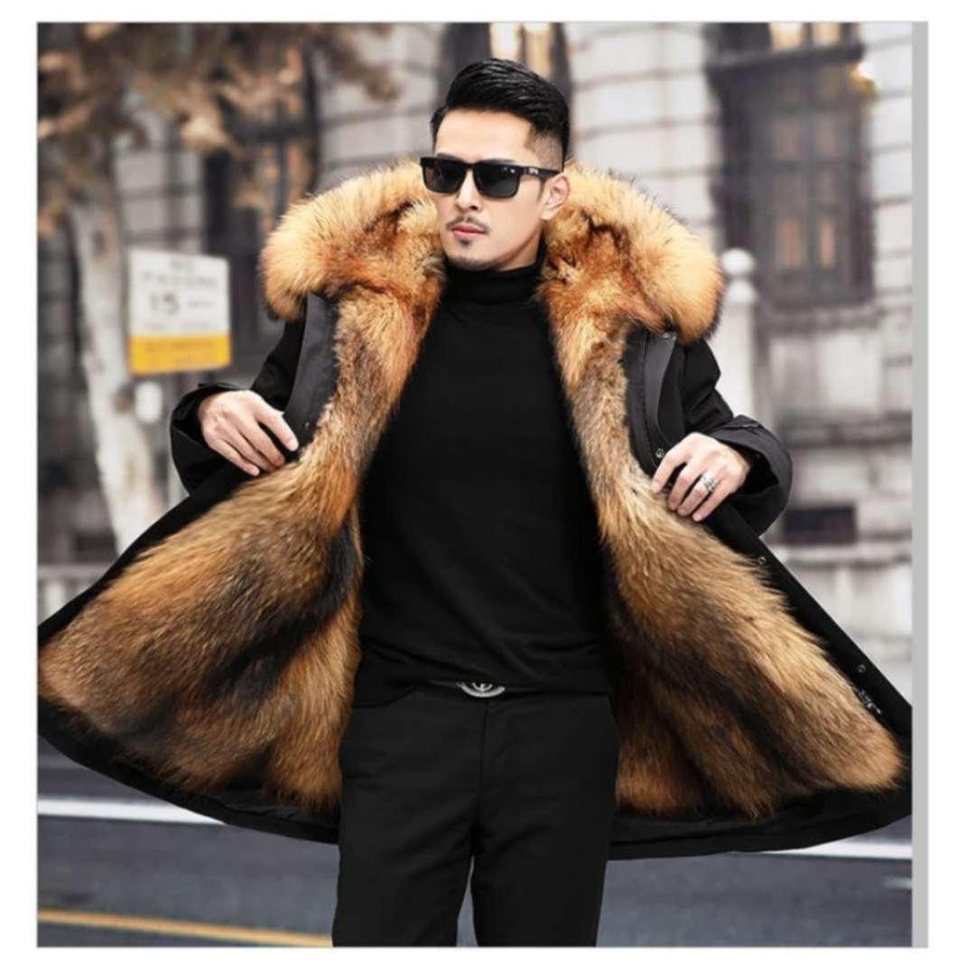 Veste Hivernale Homme avec Capuche et Doublure Chaude