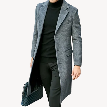 Manteau Homme Noir Élégant pour Hiver
