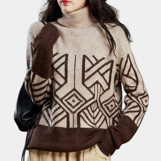 Pull Col Montant Femme Chic et Élégant - PanierRoyale