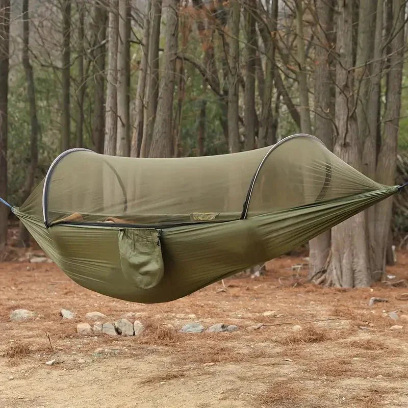 Hamac de Camping Léger avec Moustiquaire Intégrée