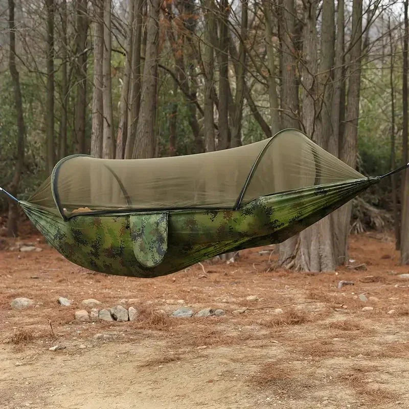Hamac de Camping Léger avec Moustiquaire Intégrée - PanierRoyale