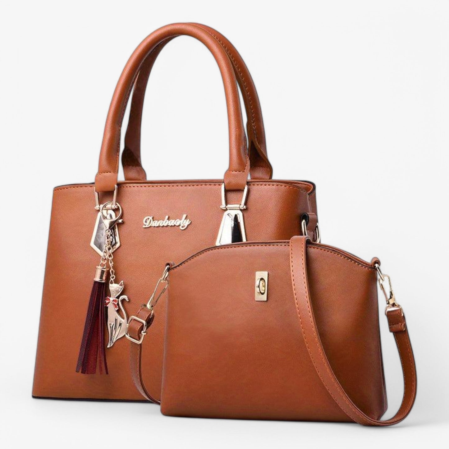 Sac à Main Femme Cuir avec Bandoulière Amovible Classique