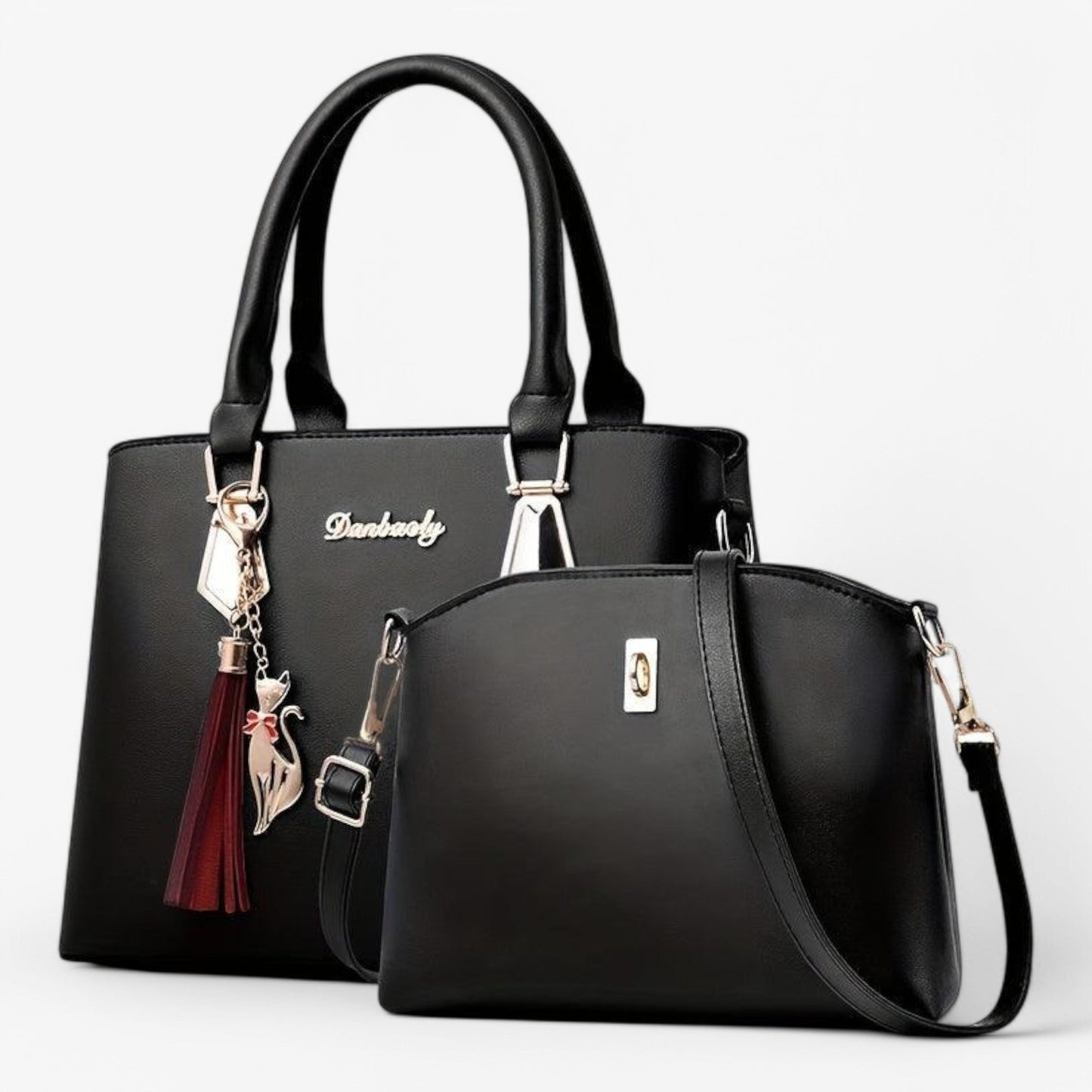 Sac à Main Femme Cuir avec Bandoulière Amovible Classique