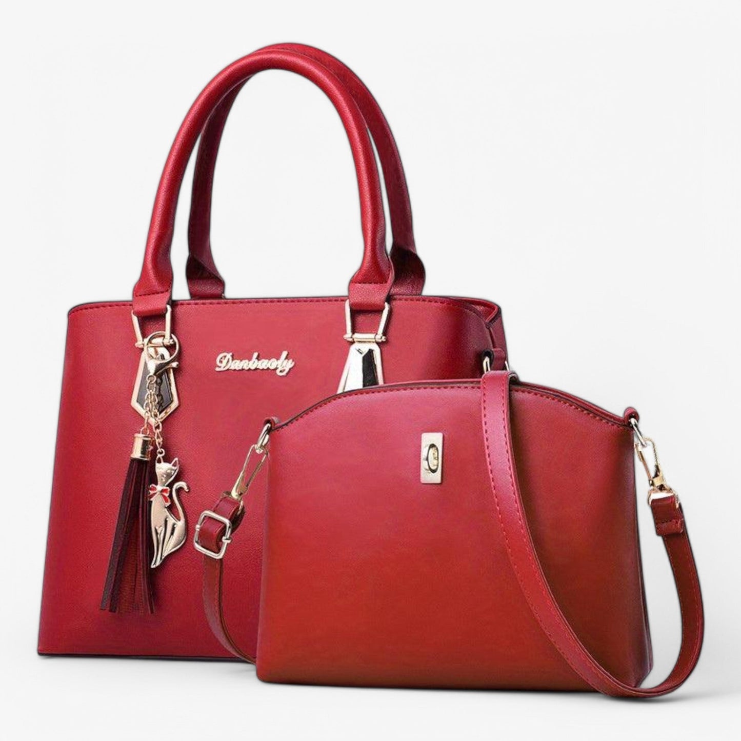 Sac à Main Femme Cuir avec Bandoulière Amovible Classique