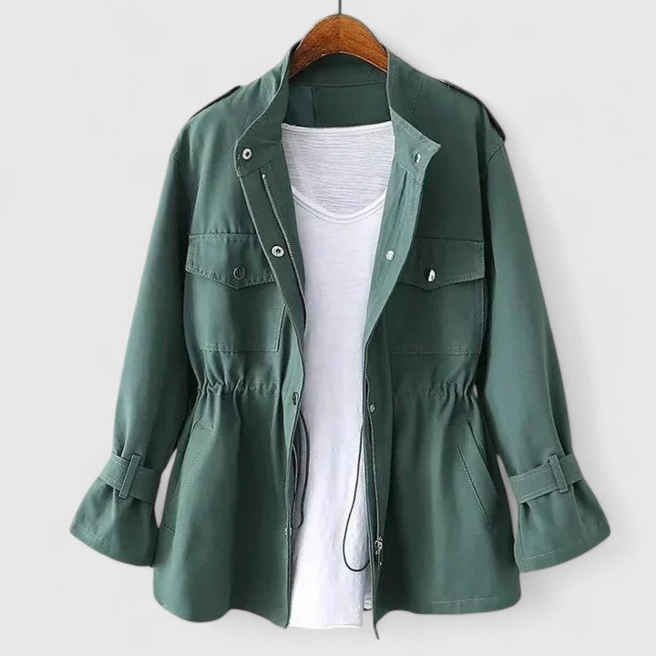 Manteau Safari Femme à Manches Longues