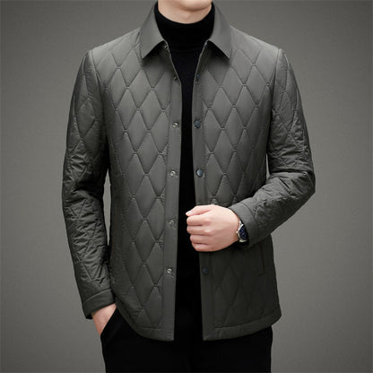 Veste D'hiver Boutonnée Pour Homme | Manches Longues