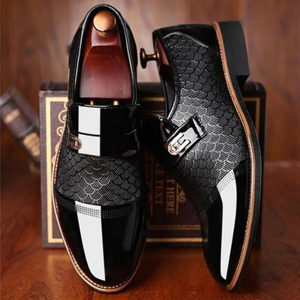 Chaussures Richelieu Cuir Noir Classique