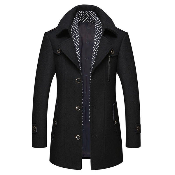 Blouson Cuir Noir Élégant Homme