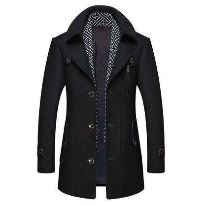 Blouson Cuir Noir Élégant Homme