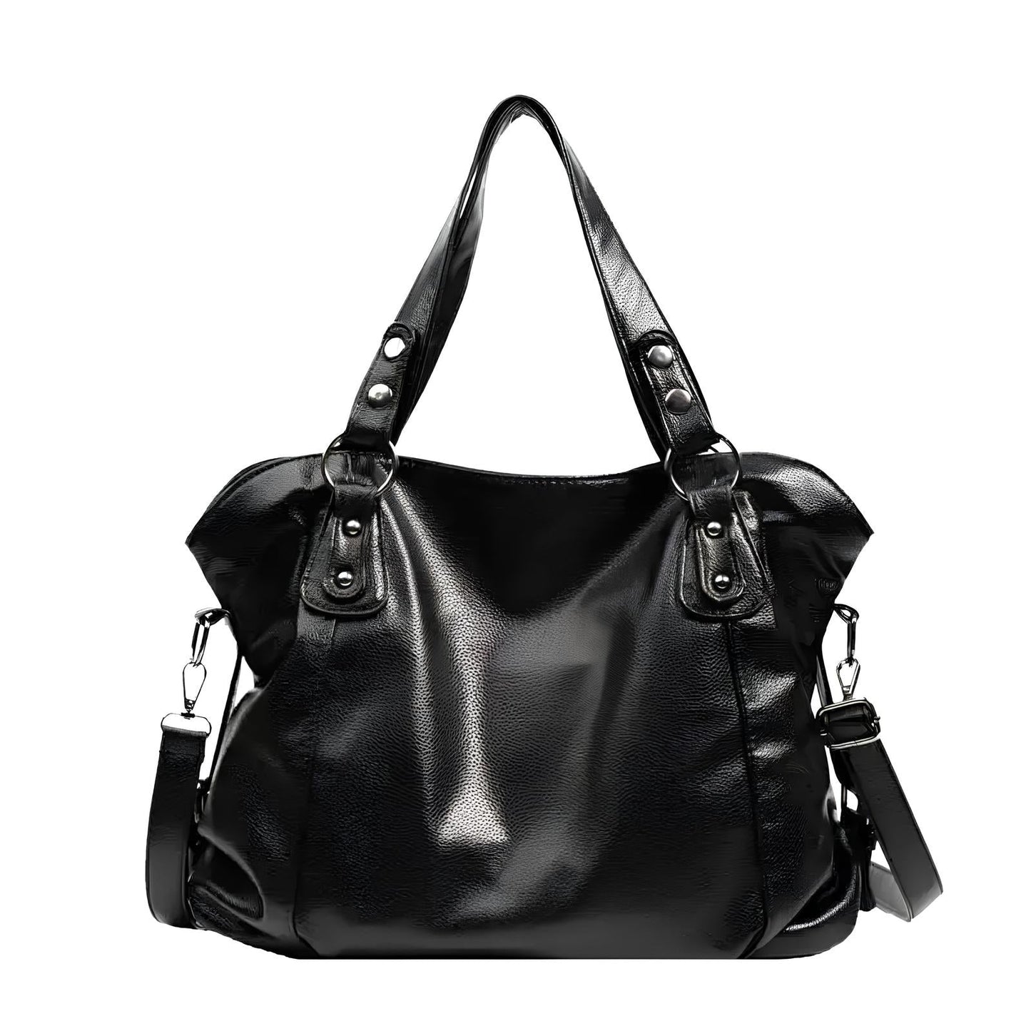 Sac à Main Cuir Classique Noir Élégant - PanierRoyale