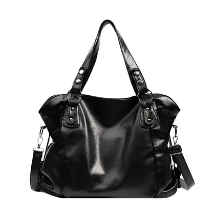Sac à Main Cuir Classique Noir Élégant - PanierRoyale
