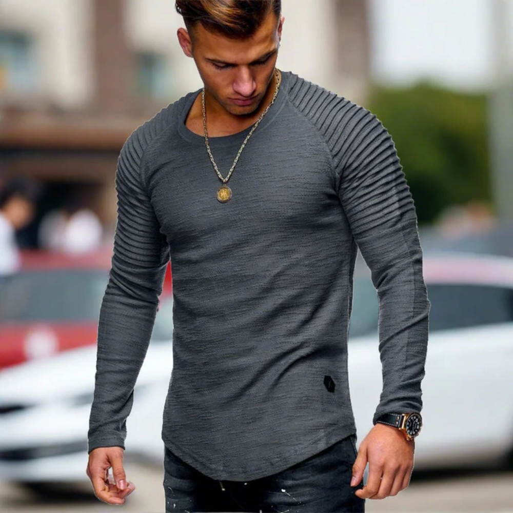 Sweat-shirt Col Rond Slim Fit Homme