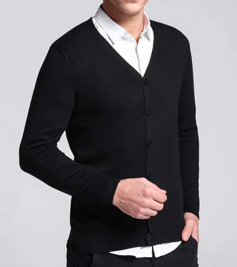 Cardigan épais à manches longues et col V confortable - PanierRoyale