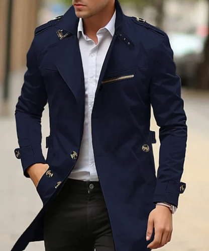 Manteau Long Hiver Douillet avec Capuchon et Manches Chauffantes