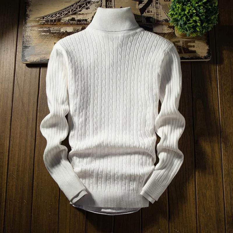 Pull Femme Élégant à Manches Longues Col Roulé - PanierRoyale