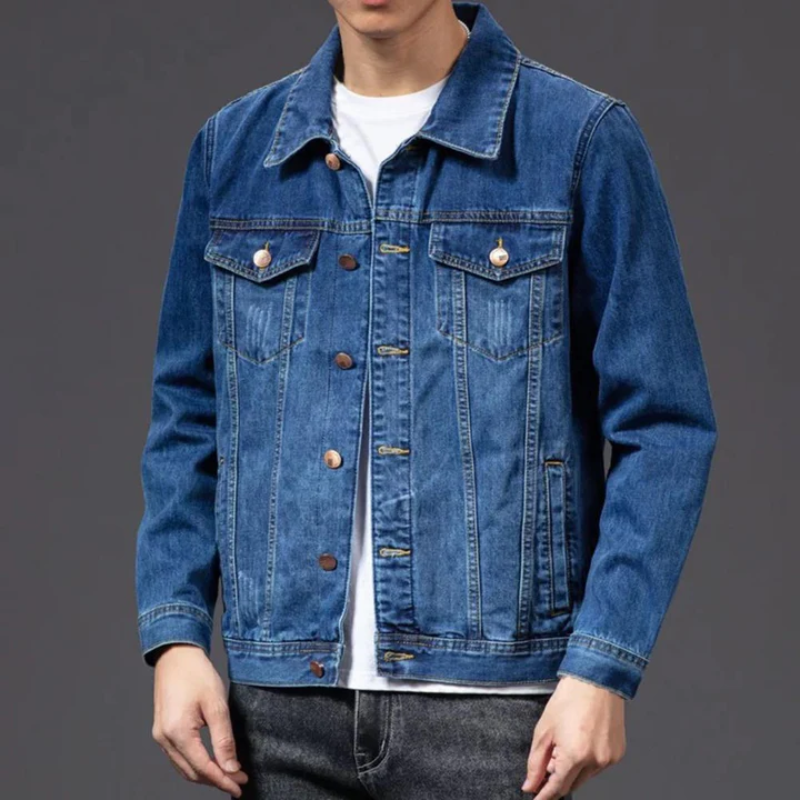 Veste Dénim Jean Décontractée Manches Longues - PanierRoyale