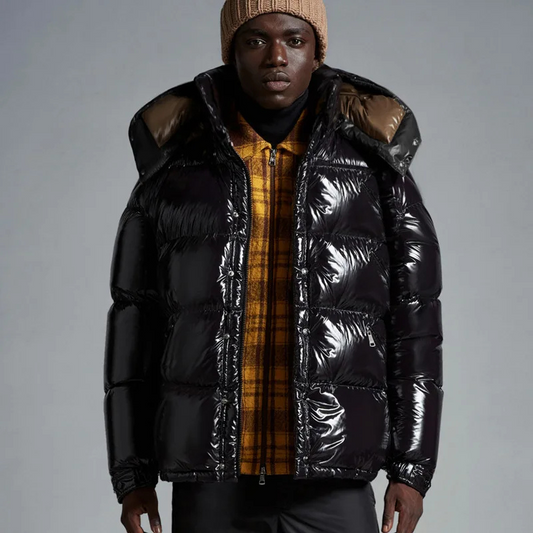 Doudoune Hiver à Capuche Imperméable avec Poches et Fermeture Éclair - PanierRoyale