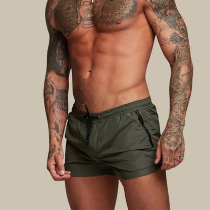 Short de bain Homme Slim avec ceinture ajustable