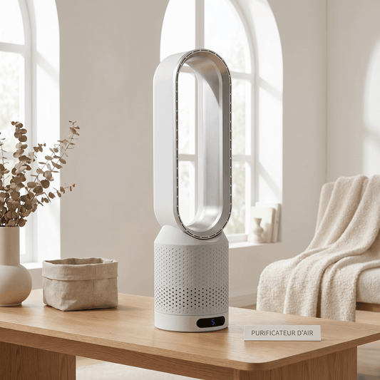 3 en 1 Ventilateur Tour Sans Pale Silencieux – Purificateur d'Air HEPA