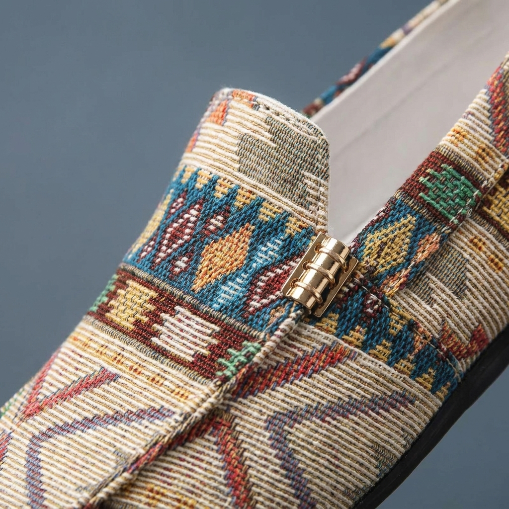 Mocassins Homme Confortables Motif Ethnique