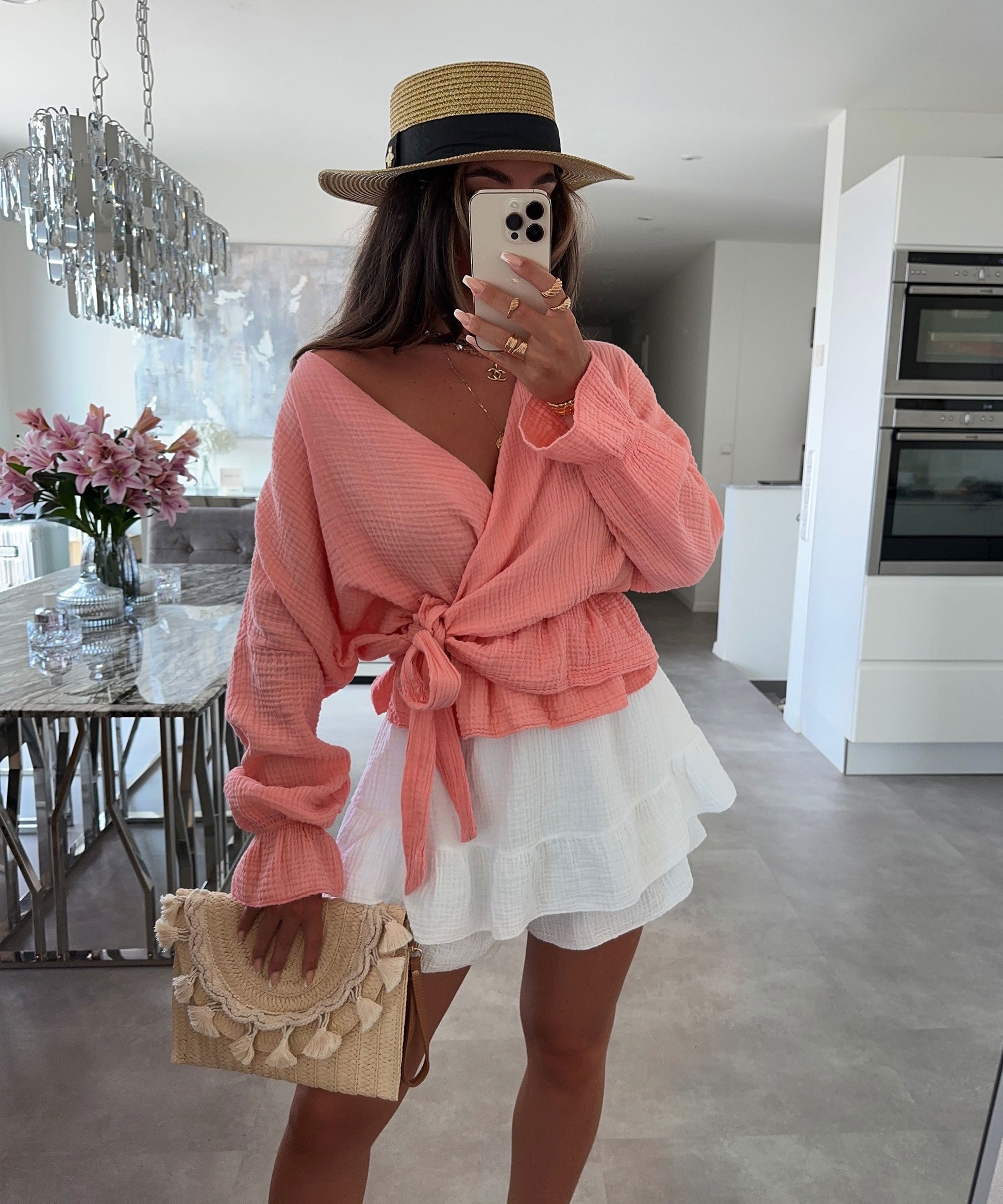 Chemisier femme décontracté en couleurs pastel - PanierRoyale