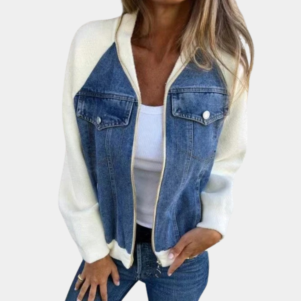 Veste en Jean Décontracté pour l'hiver - vue 2